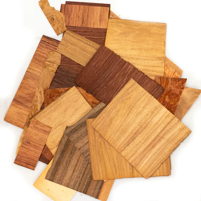Mixed pack wood veneer